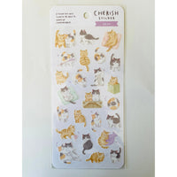 Japan Mind Wave Cherish Stickers Neko Cats