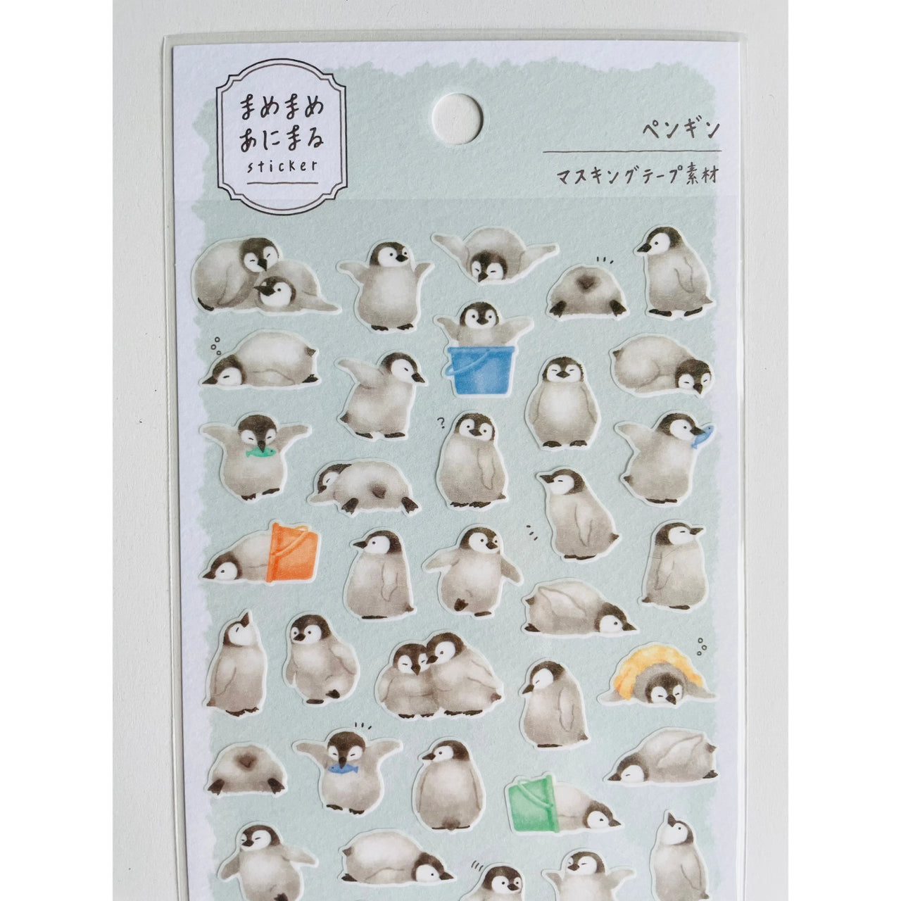Japan Mind Wave Kawaii Penguins Stickers Sheet
