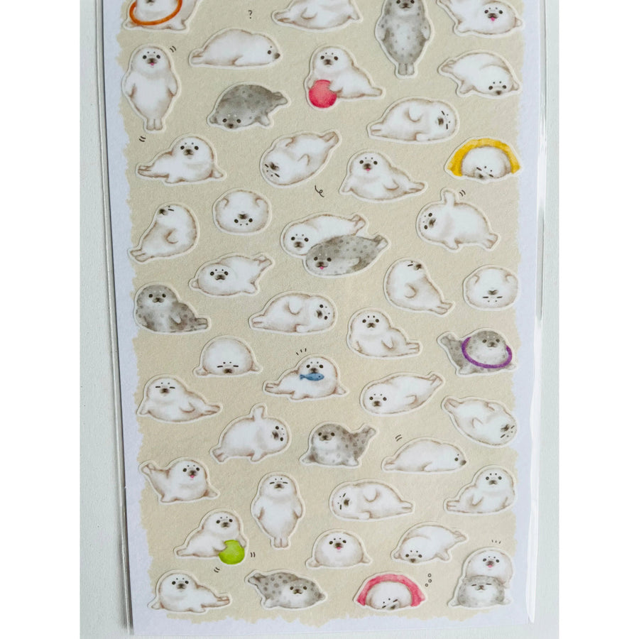 Japan Mind Wave Kawaii Seals Stickers Sheet