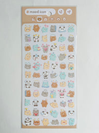 Japan Mind Wave Mood Icon Bear Kawaii Stickers