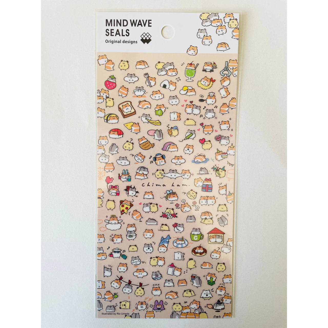 Japan Mind Wave Seals Kawaii Hamsters Stickers Sheet