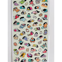 Japan Mind Wave Seals Kawaii People and Pets Stickers Sheet
