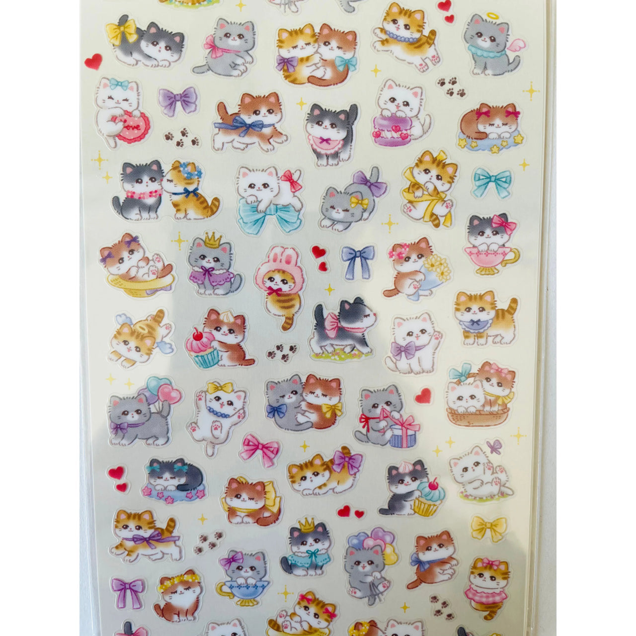 Japan Mind Wave Seals Little Mewny Kawaii Kittens Stickers Sheet