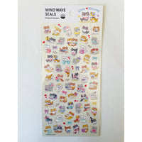 Japan Mind Wave Seals Little Mewny Kawaii Kittens Stickers Sheet