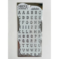 Japan Mind Wave Shiny Metal Stickers - Alphabet