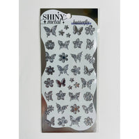Japan Mind Wave Shiny Metal Stickers - Butterfly