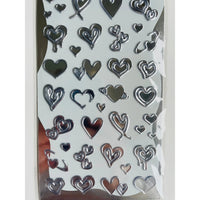 Japan Mind Wave Shiny Metal Stickers - Heart