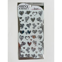 Japan Mind Wave Shiny Metal Stickers - Heart