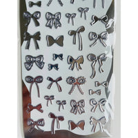 Japan Mind Wave Shiny Metal Stickers - Ribbon