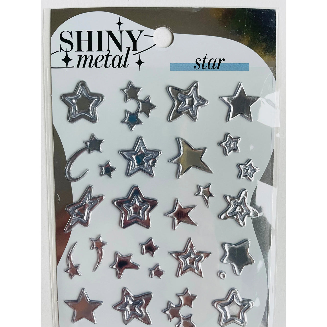 Japan Mind Wave Shiny Metal Stickers - Star