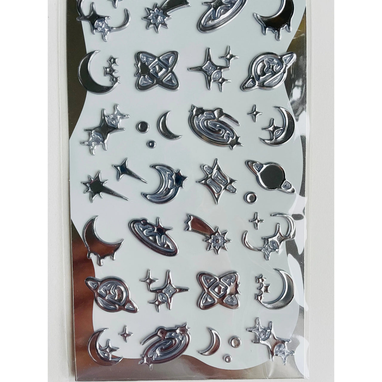 Japan Mind Wave Shiny Metal Stickers - Universe