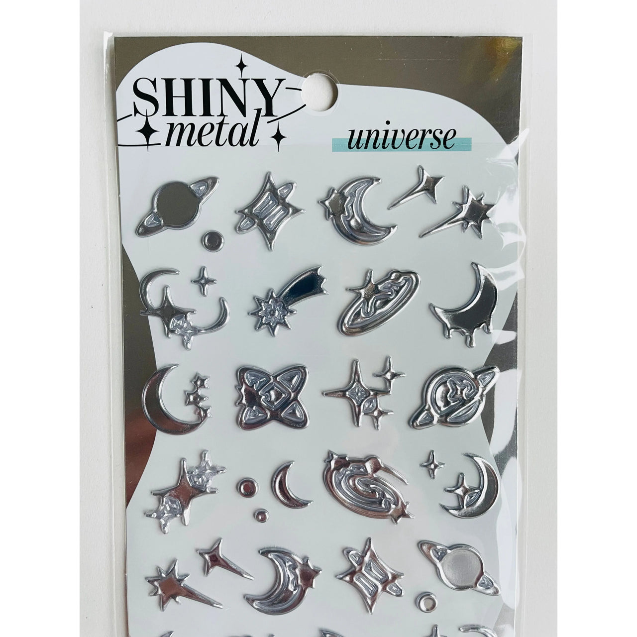 Japan Mind Wave Shiny Metal Stickers - Universe