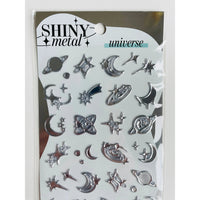 Japan Mind Wave Shiny Metal Stickers - Universe