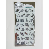 Japan Mind Wave Shiny Metal Stickers - Universe