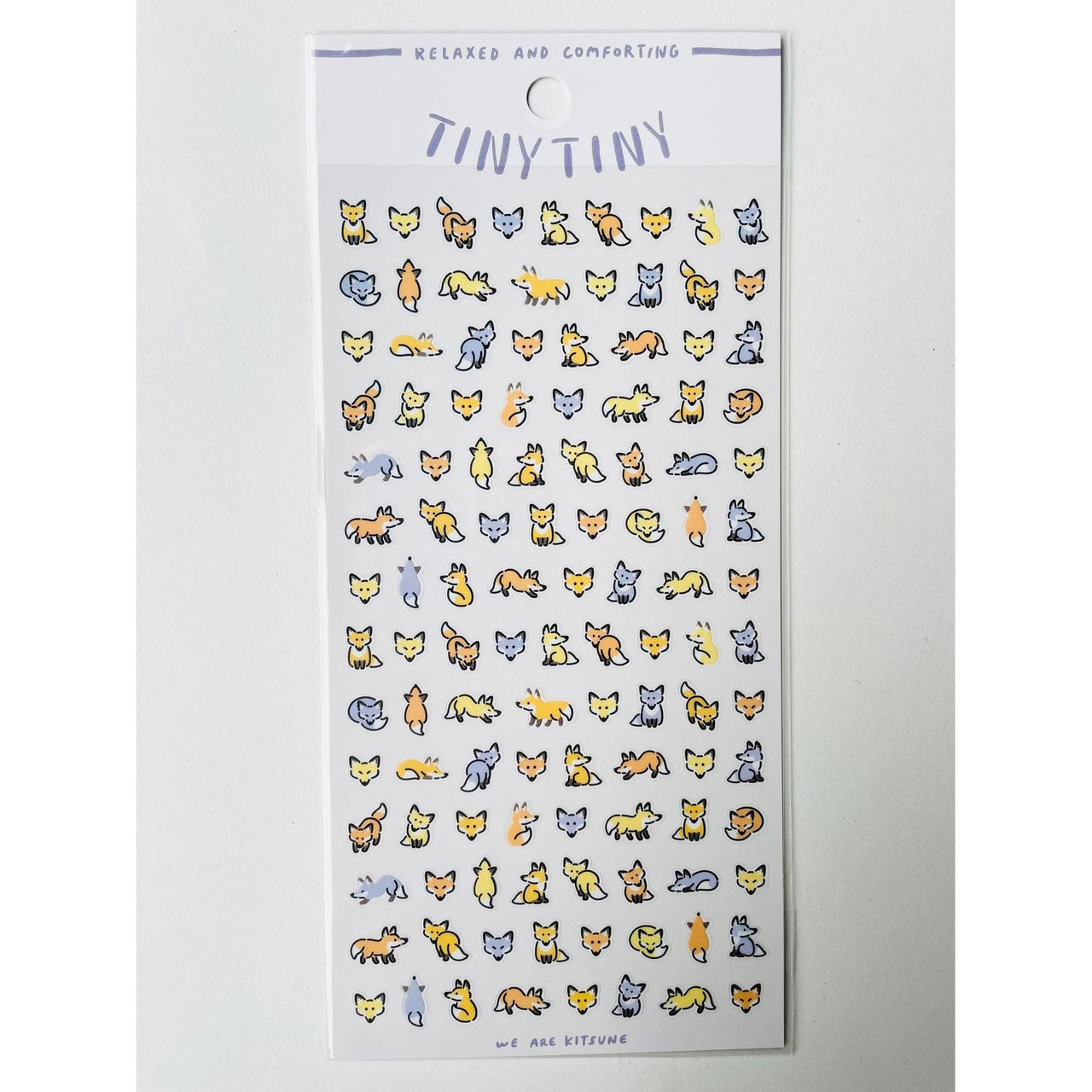 Japan Mind Wave Tiny Tiny We Are Kitsune Kawaii Foxes Stickers Sheet