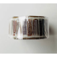Japan Mind Wave Brown Book Masking Washi Tape - Neko Stationary