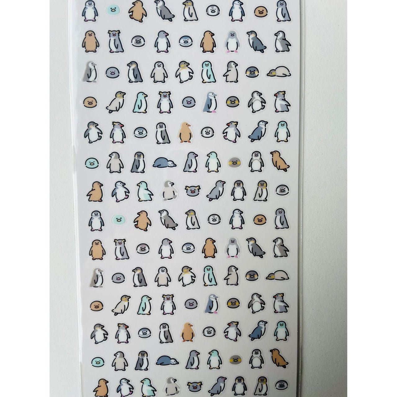 Japan Mind Wave Tiny Tiny We Are Pengin Kawaii Penguins Stickers Sheet - Neko Stationary