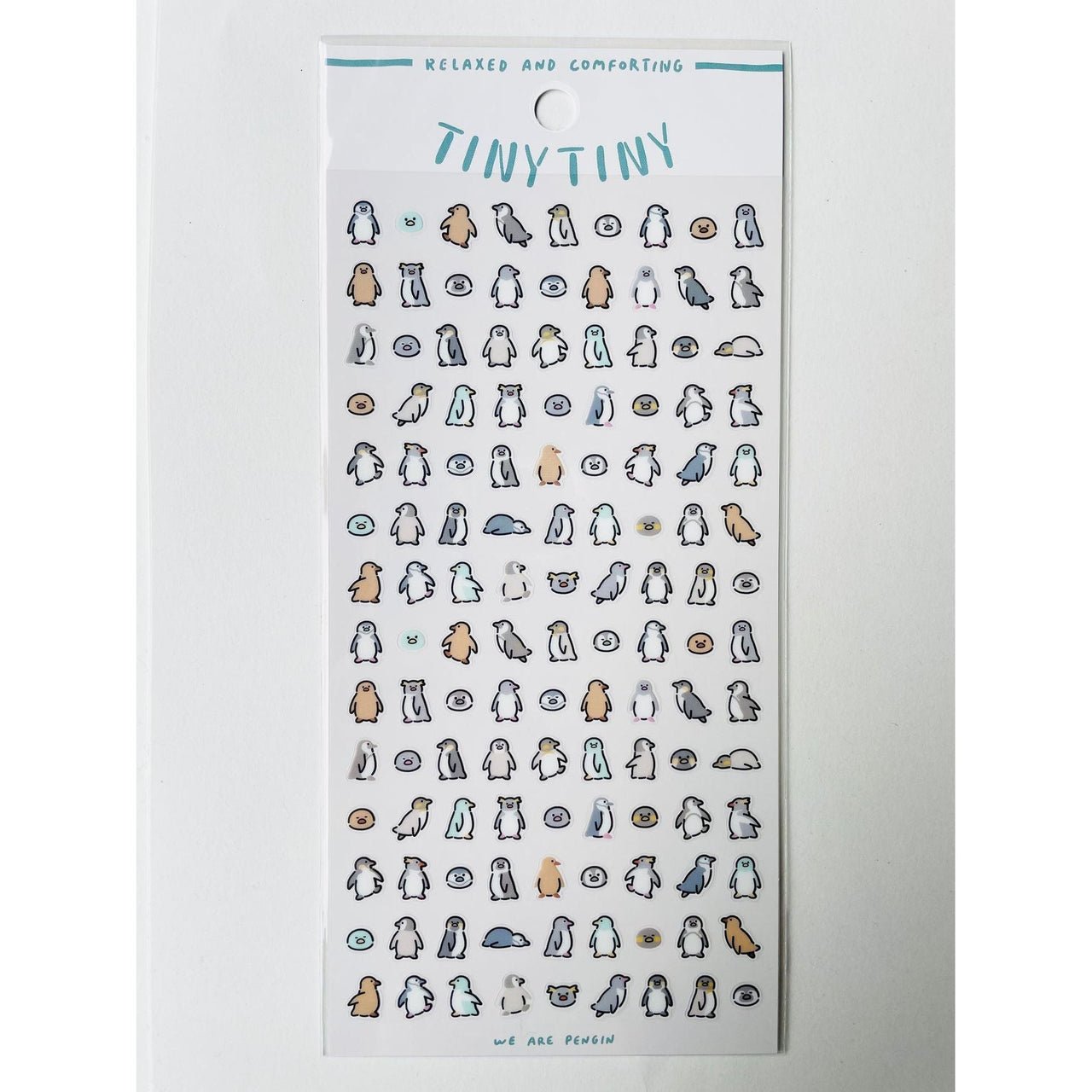 Japan Mind Wave Tiny Tiny We Are Pengin Kawaii Penguins Stickers Sheet - Neko Stationary