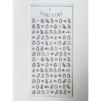 Japan Mind Wave Tiny Tiny We Are Pengin Kawaii Penguins Stickers Sheet - Neko Stationary
