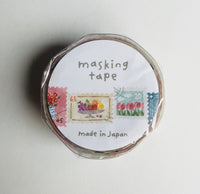 Japan Mind Wave Washi Tape Nature Stamps Masking Tape - Neko Stationary