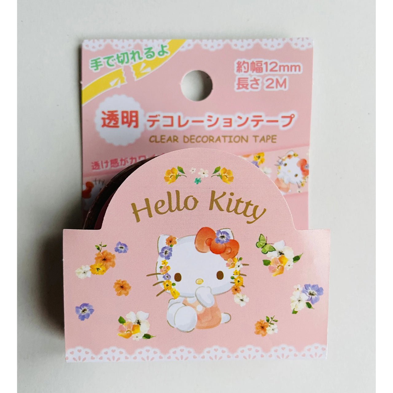 Japan Sanrio Transparent Decoration Washi Tape - Hello Kitty - Neko Stationary