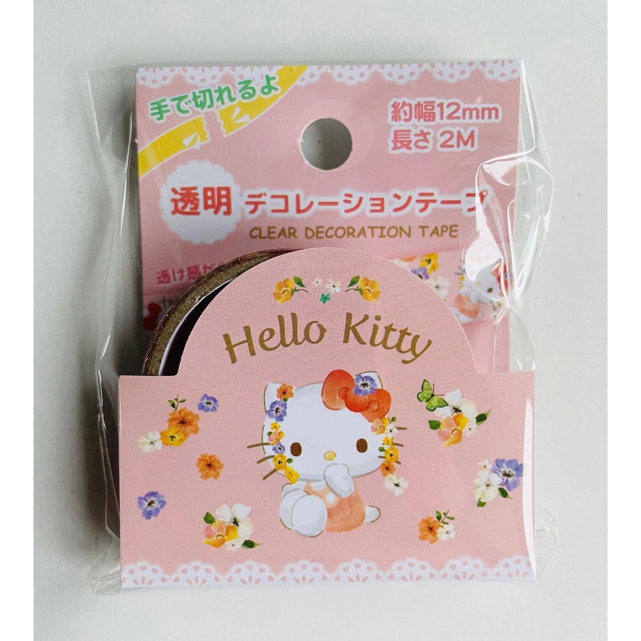 Japan Sanrio Transparent Decoration Washi Tape - Hello Kitty - Neko Stationary