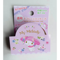 Japan Sanrio Transparent Decoration Washi Tape - My Melody - Neko Stationary