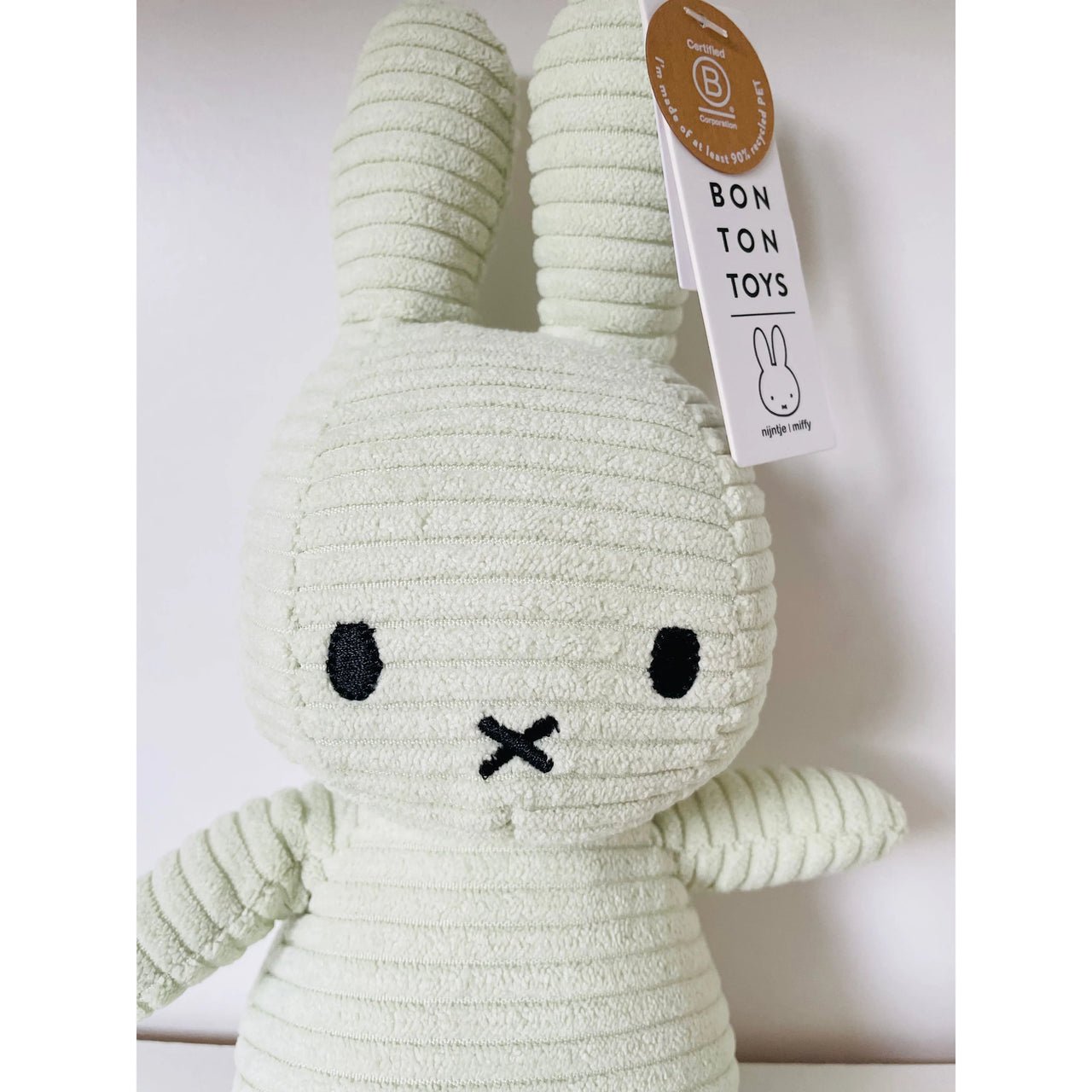 Miffy Corduroy Eco Fresh Mint Plush Bunny 23cm - Neko Stationary