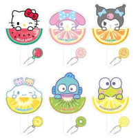 Sanrio Fruits Series Mini Fan Keyring - Random Blind Pack - Neko Stationary